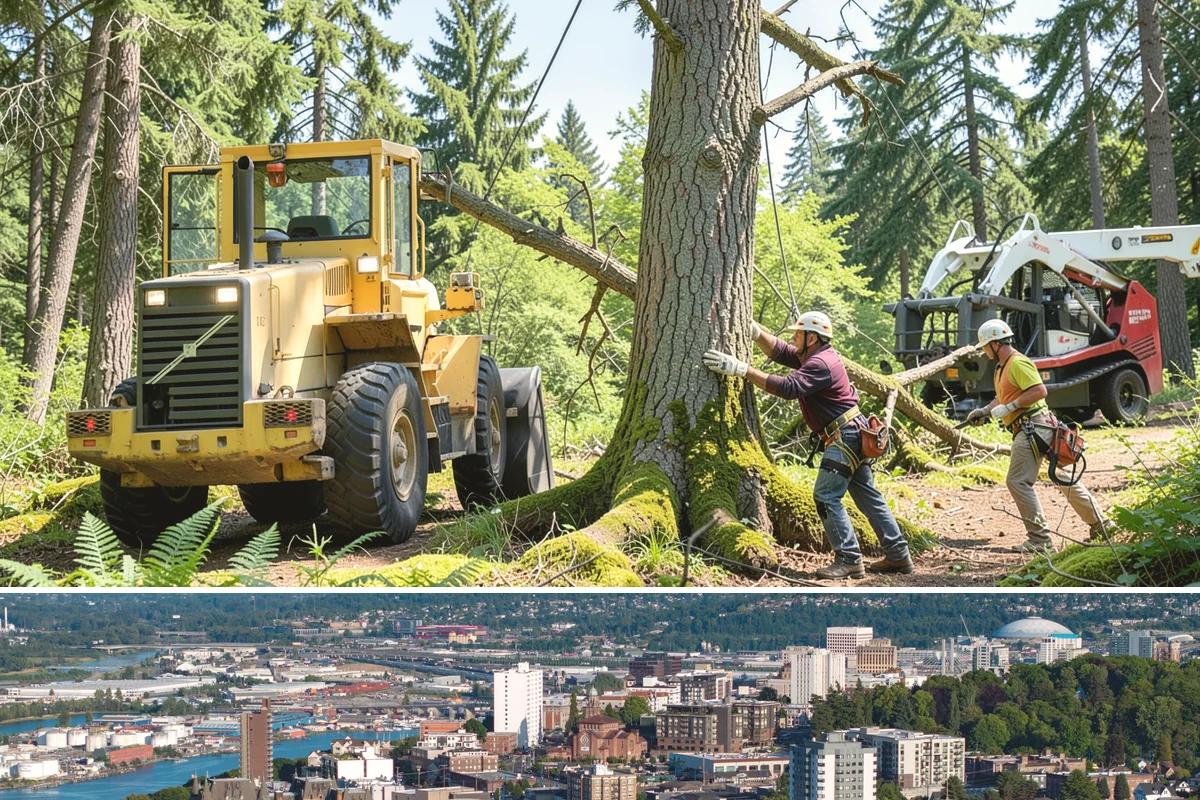Stump grinding in Tacoma, Pierce County, WA - Work can be performed year-round in Washington State weather but may require special precautions during heavy rain to manage...