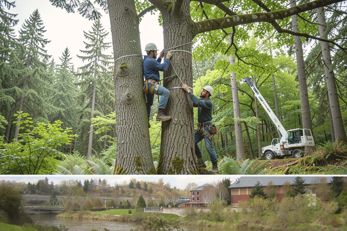 Stump grinding in Tukwila, King County, WA - Work can be performed year-round in Washington State weather but may require special precautions during heavy rain to manage...