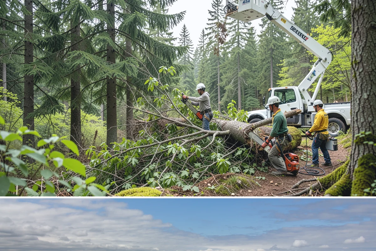 Stump grinding in University Place, Pierce County, WA - Work can be performed year-round in Washington State weather but may require special precautions during heavy rain to manage...
