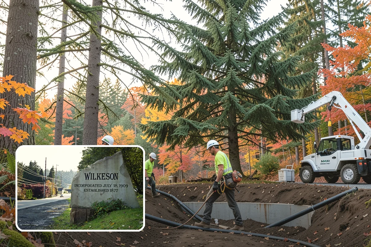 Stump grinding in Wilkeson, Pierce County, WA - Removes tripping hazards and obstructions