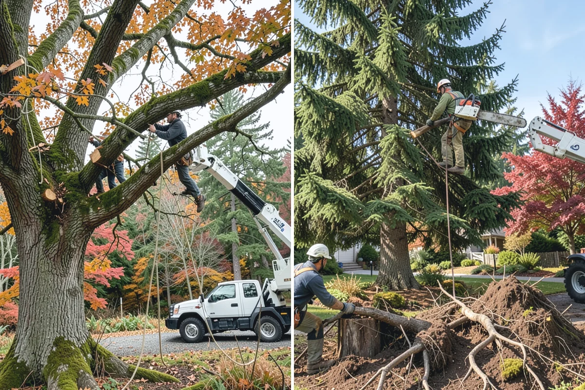 Stump grinding in Woodinville, King County, WA - Locate and mark utilities before work
