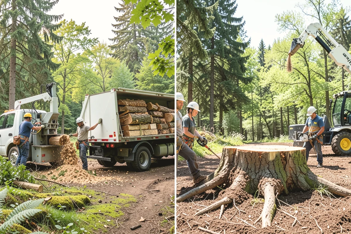 Stump grinding in Yarrow Point, King County, WA - Locate and mark utilities before work