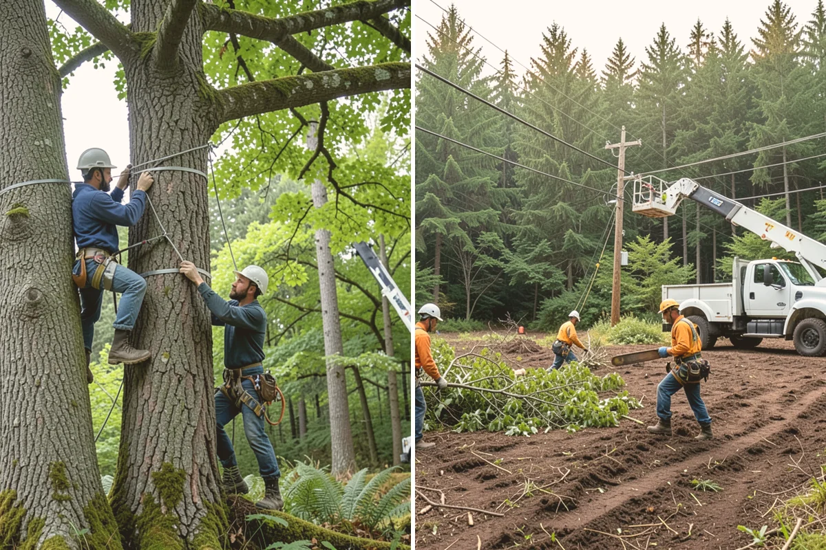 Stump removal in Bellevue, King County, WA - Locate and mark utilities before work