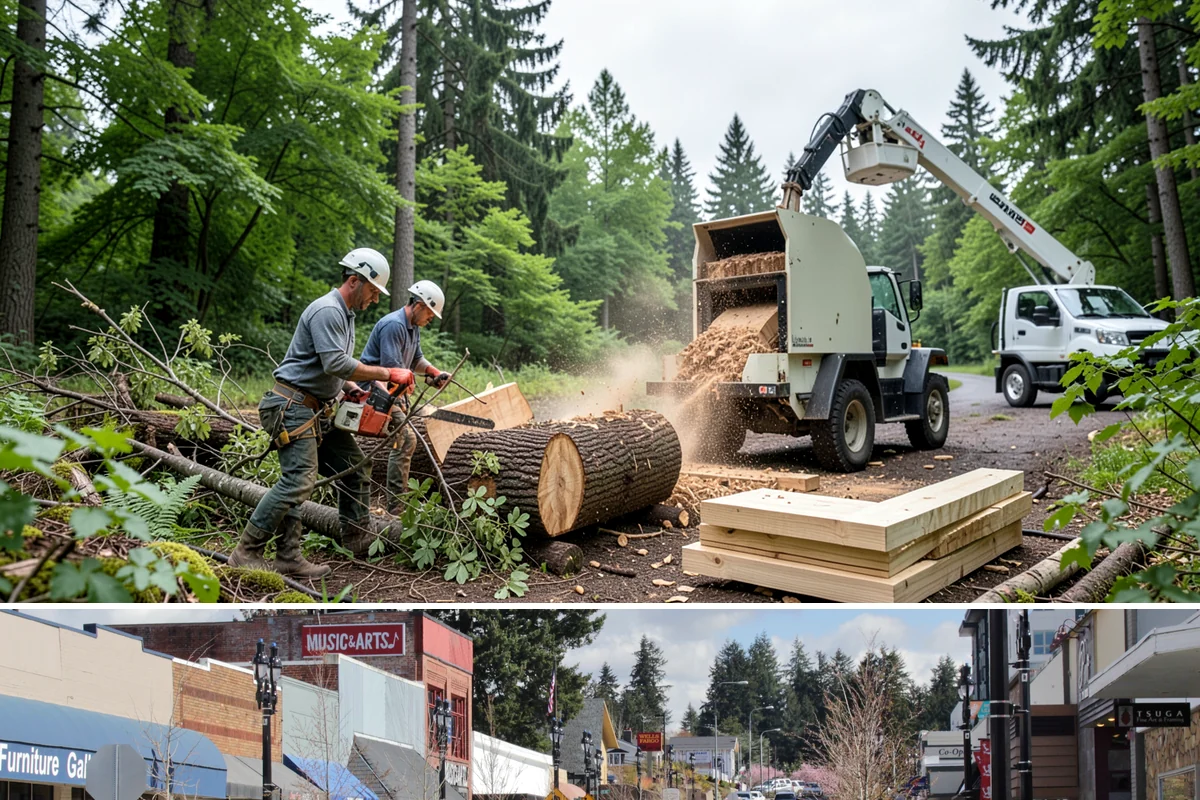 Stump removal in Bothell, King County, WA - Work can be performed year-round in the Puget Sound climate but may require special precautions during wet seasons when...
