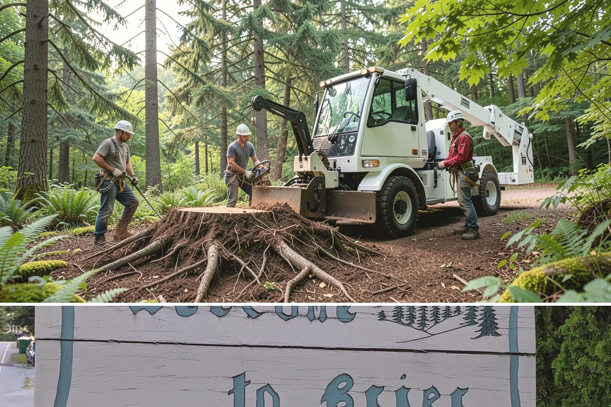 Stump removal in Brier, Snohomish County, WA - Work can be performed year-round in the Puget Sound climate but may require special precautions during wet seasons when...