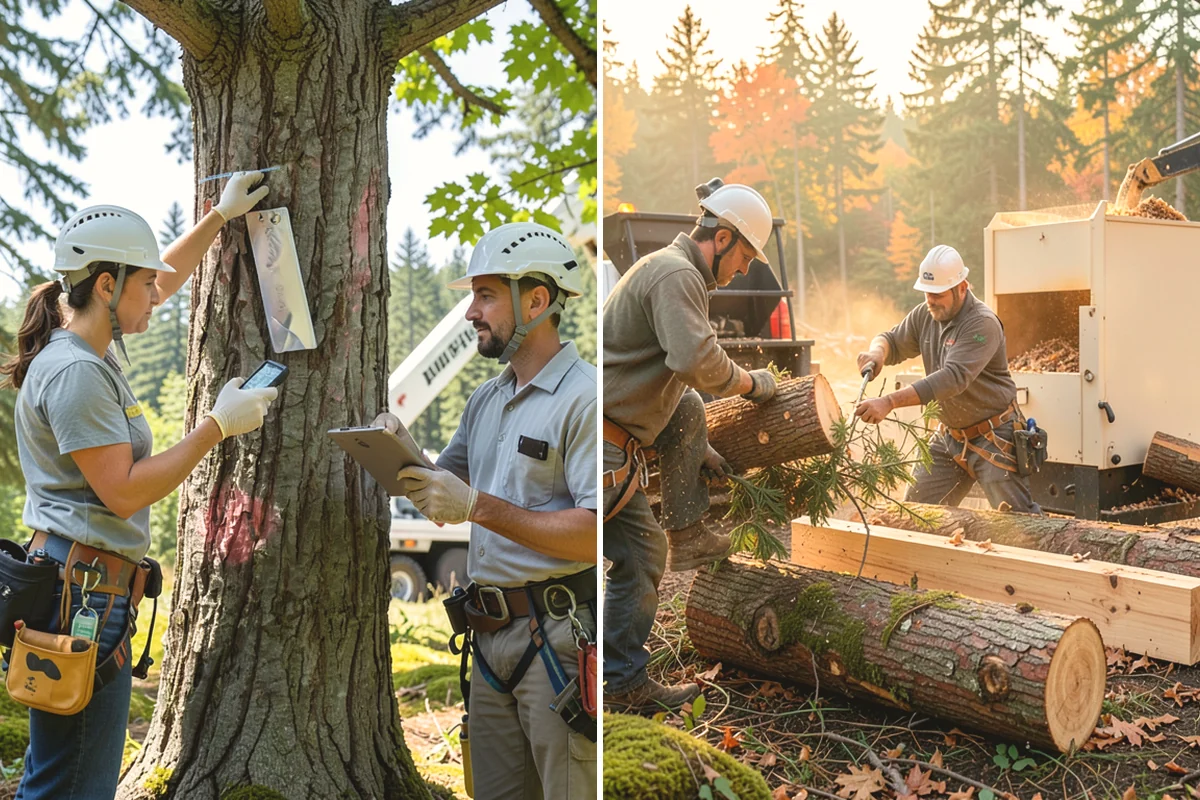 Stump removal in Burlington, Skagit County, WA - Locate and mark utilities before work