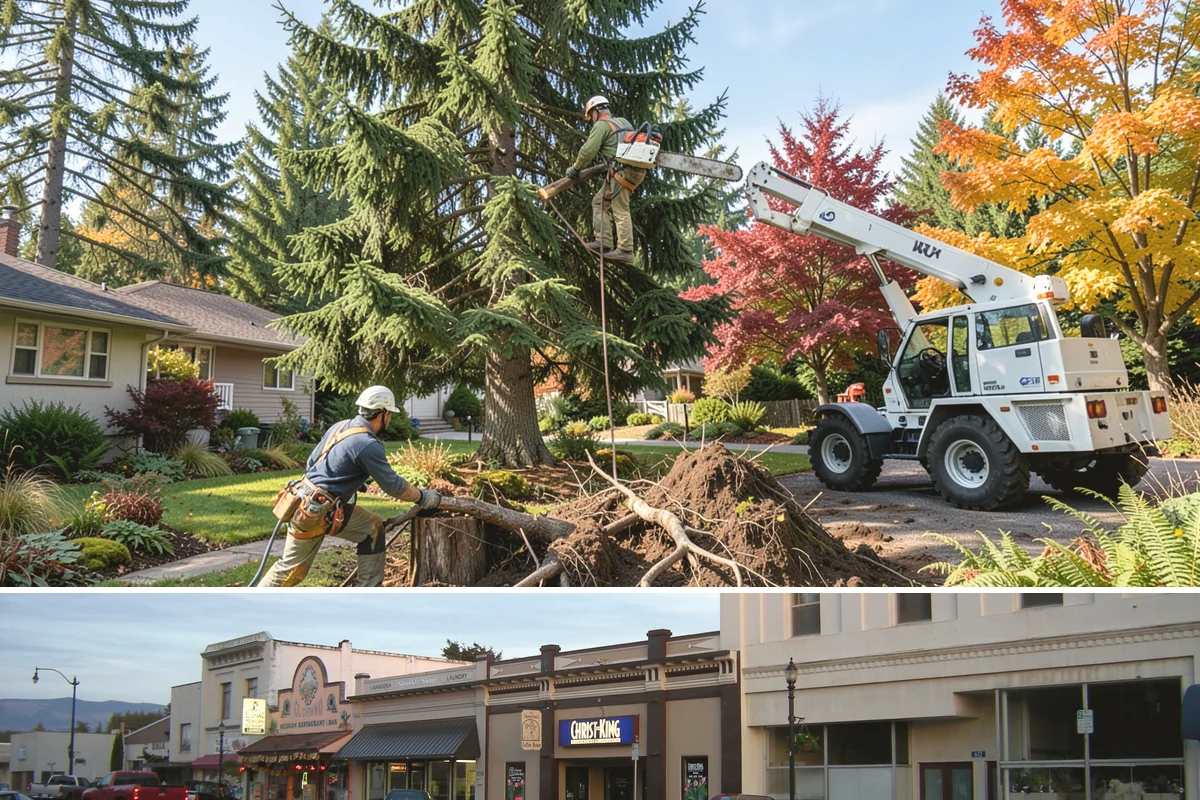 Stump removal in Burlington, Skagit County, WA - Work can be performed year-round in the Puget Sound climate but may require special precautions during wet seasons when...
