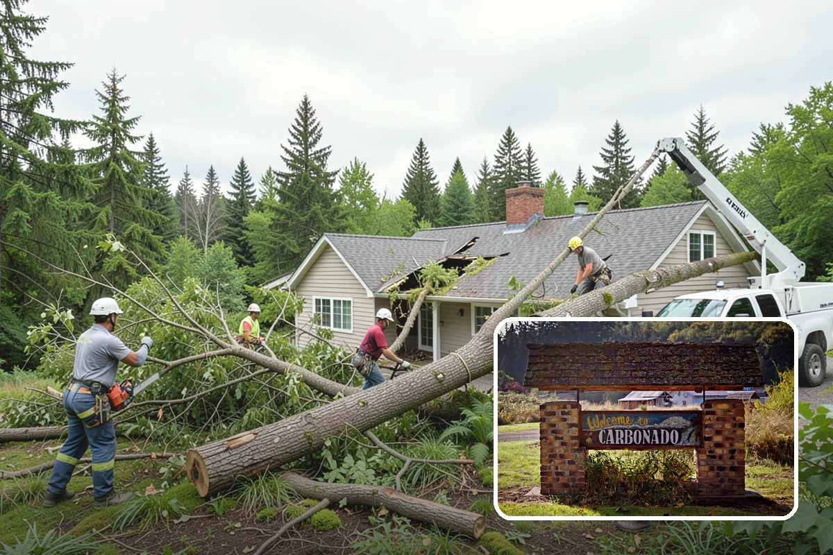 Stump removal in Carbonado, Pierce County, WA - Removes tripping hazards and obstructions