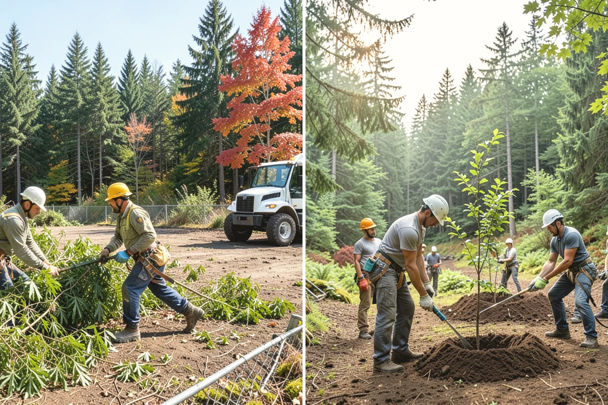 Stump removal in Duvall, King County, WA - Locate and mark utilities before work