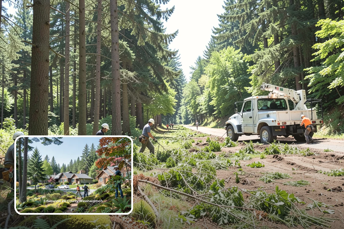 Stump removal in Edgewood, Pierce County, WA - Removes tripping hazards and obstructions