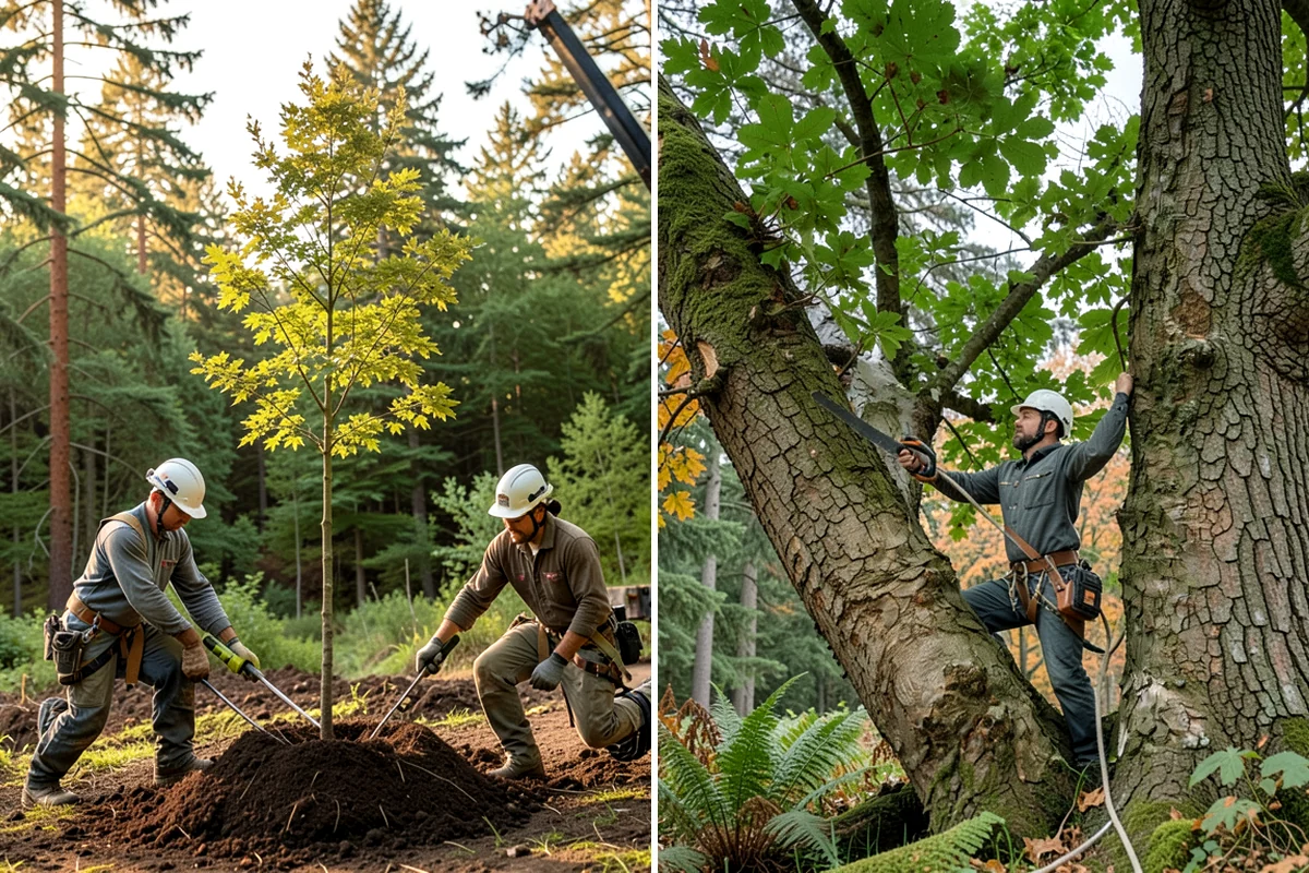 Stump removal in Gig Harbor, Pierce County, WA - Locate and mark utilities before work