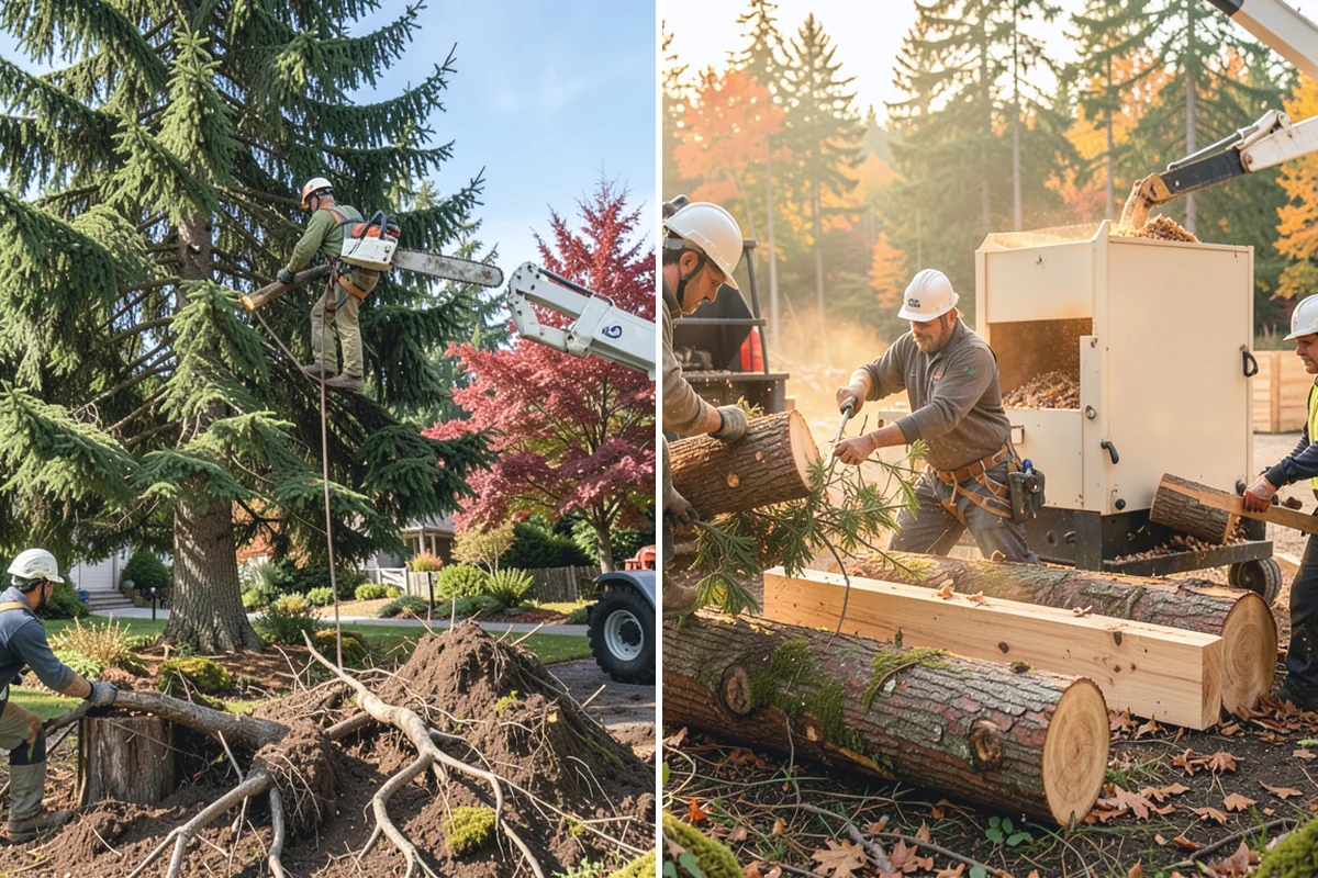 Stump removal in Hamilton, Skagit County, WA - Locate and mark utilities before work