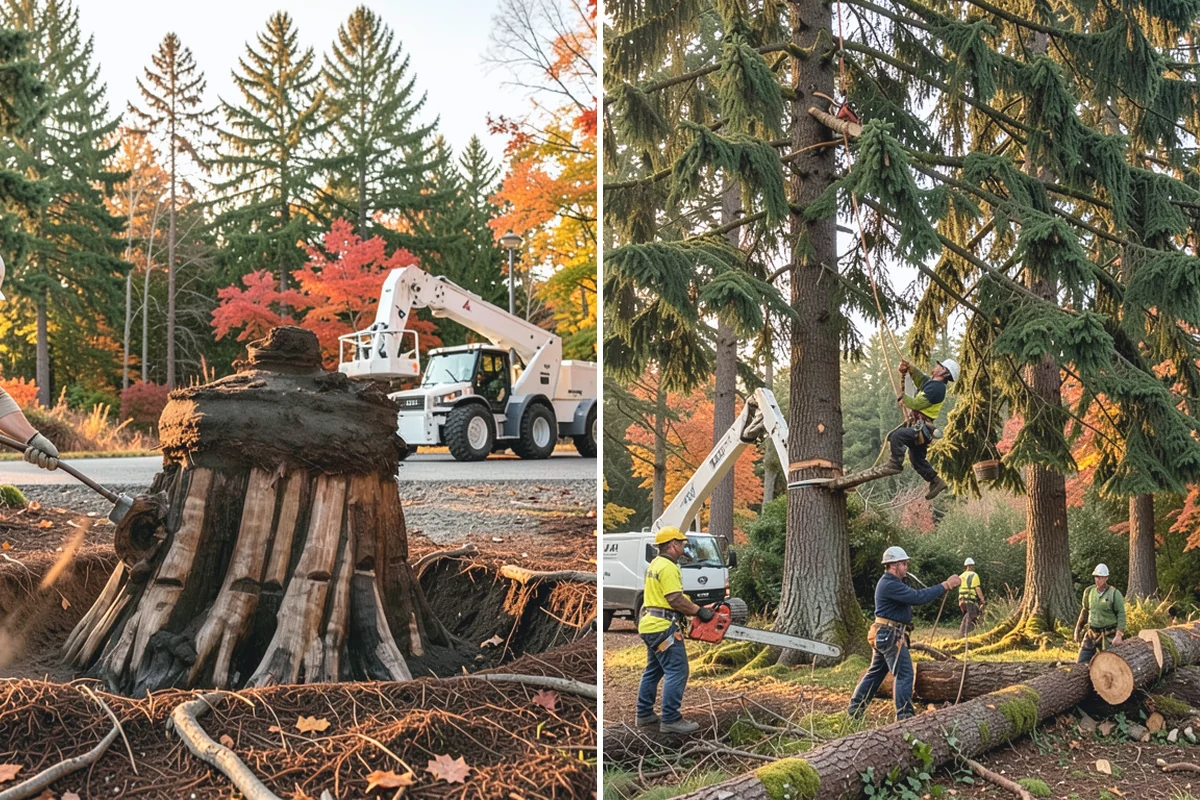 Stump removal in Medina, King County, WA - Locate and mark utilities before work