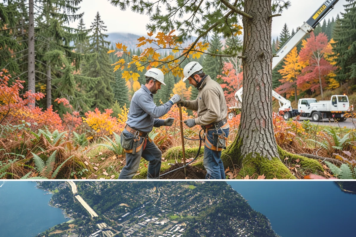 Stump removal in Mercer Island, King County, WA - Work can be performed year-round in the Puget Sound climate but may require special precautions during wet seasons when...