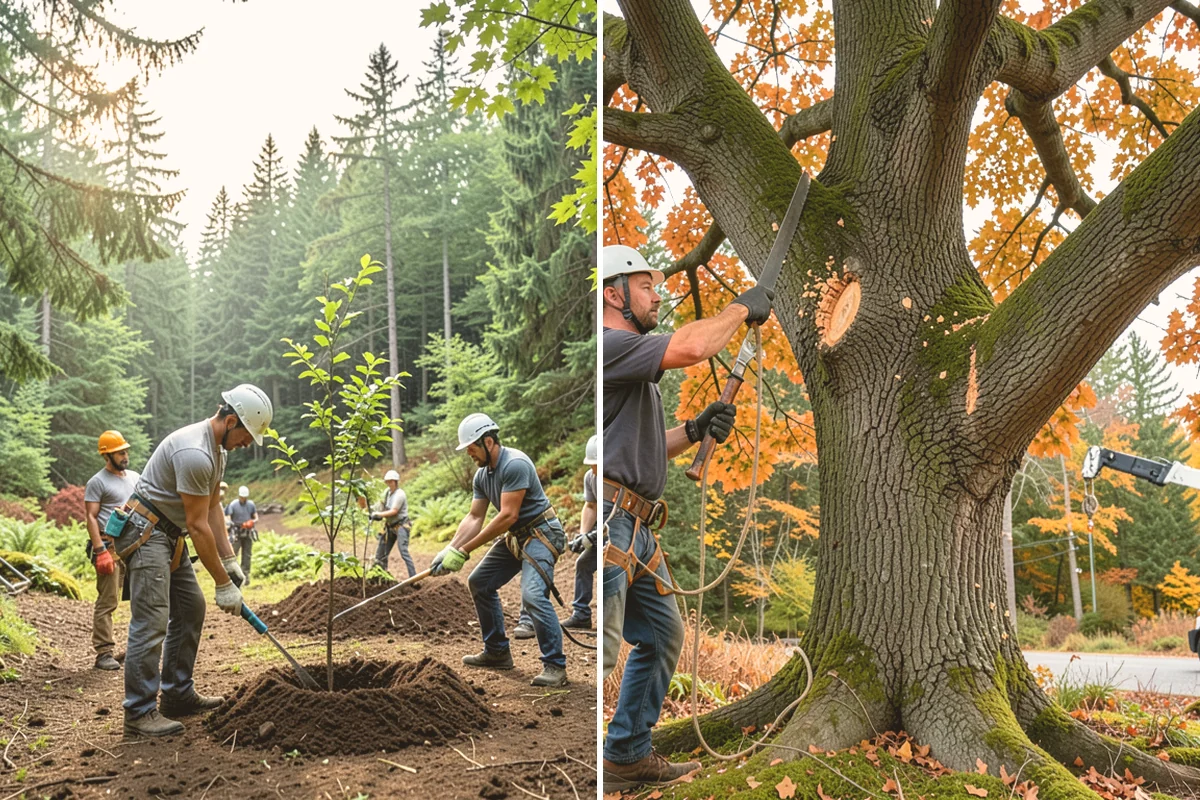Stump removal in Milton, King County, WA - Locate and mark utilities before work