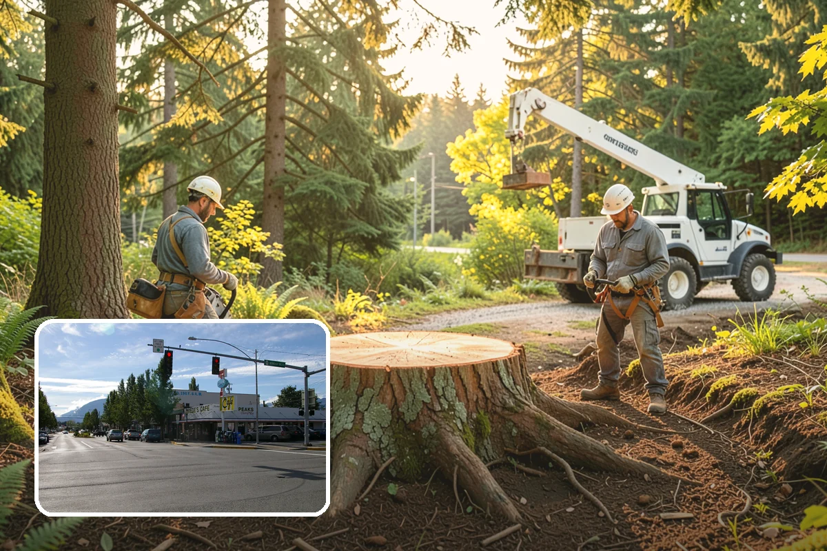 Stump removal in North Bend, King County, WA - Removes tripping hazards and obstructions
