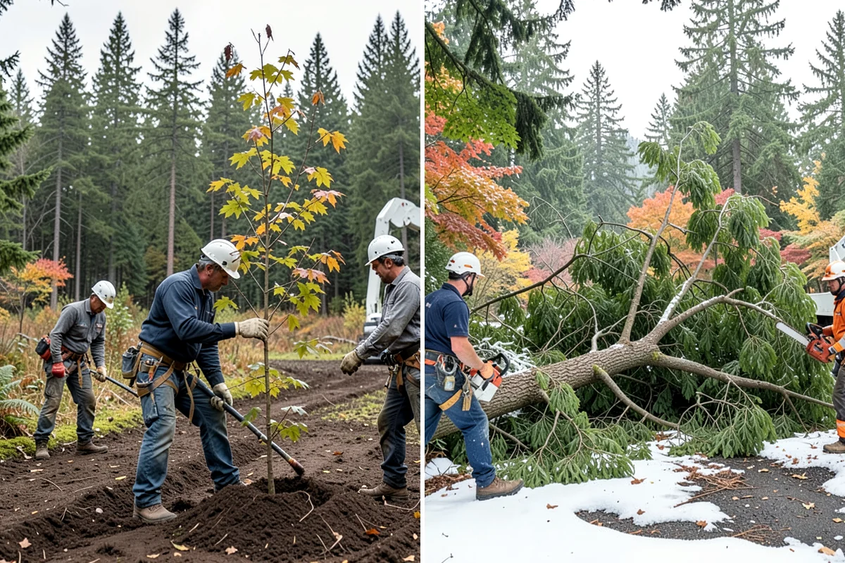 Stump removal in Seattle, King County, WA - Locate and mark utilities before work