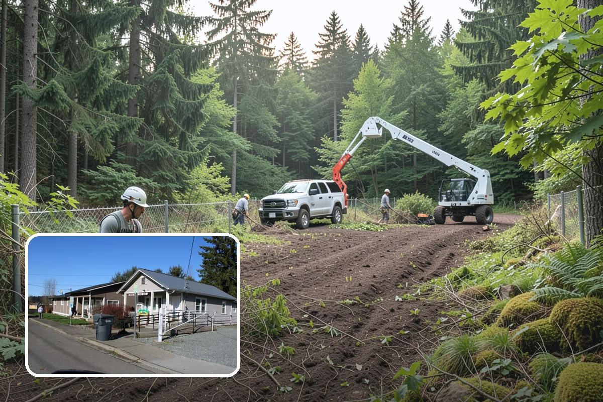 Stump removal in South Prairie, Pierce County, WA - Removes tripping hazards and obstructions