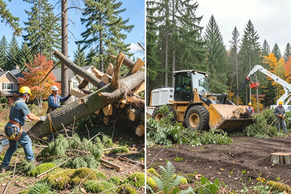 Stump removal in Tacoma, Pierce County, WA - Locate and mark utilities before work