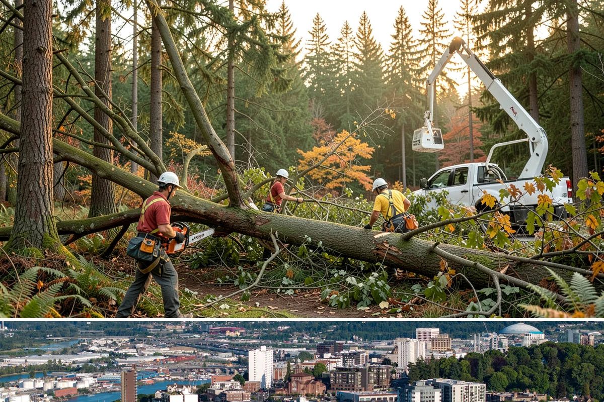 Stump removal in Tacoma, Pierce County, WA - Work can be performed year-round in the Puget Sound climate but may require special precautions during wet seasons when...