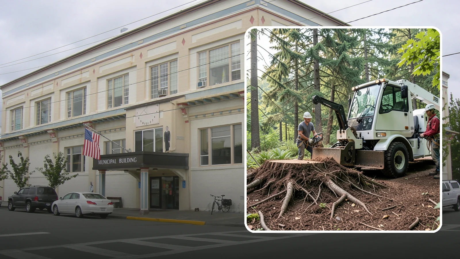 Surface root grinding in Anacortes, Skagit County, WA - The grinding of exposed surface roots.