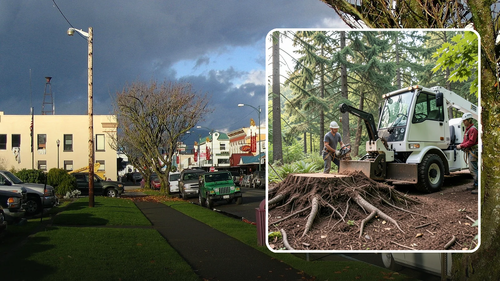 Surface root grinding in Arlington, Snohomish County, WA - The grinding of exposed surface roots.