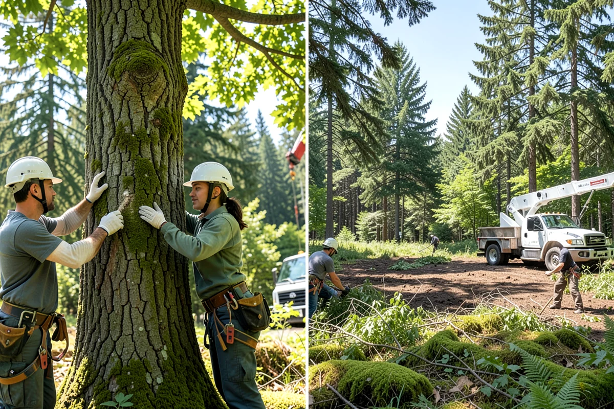 Surface root grinding in Arlington, Snohomish County, WA - Locate and mark utilities before work