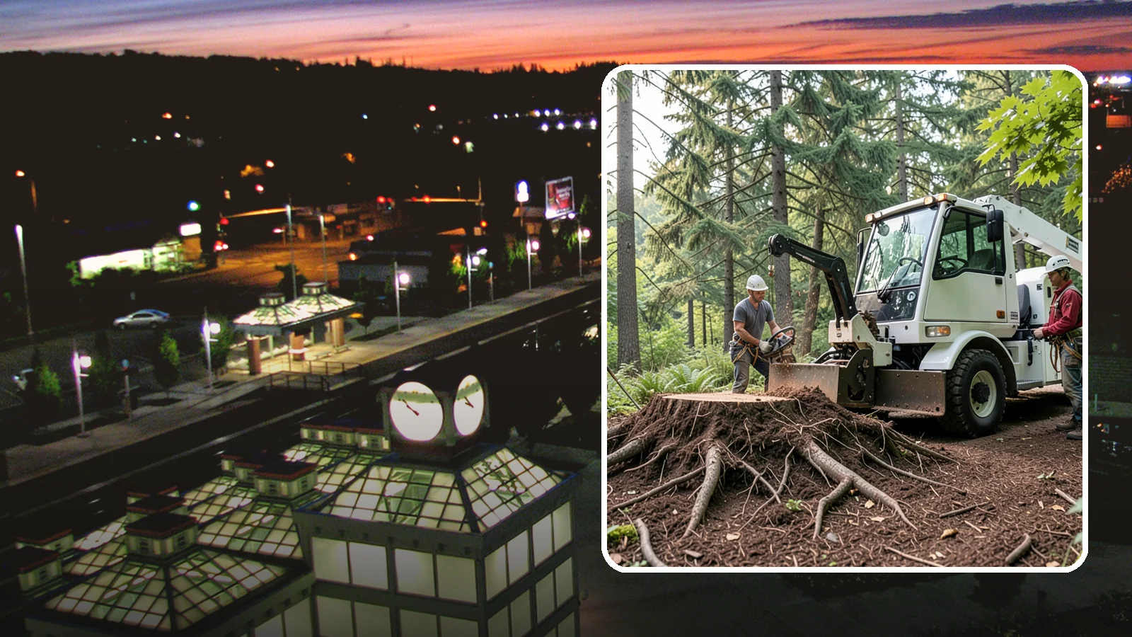 Surface root grinding in Auburn, King County, WA - The grinding of exposed surface roots.