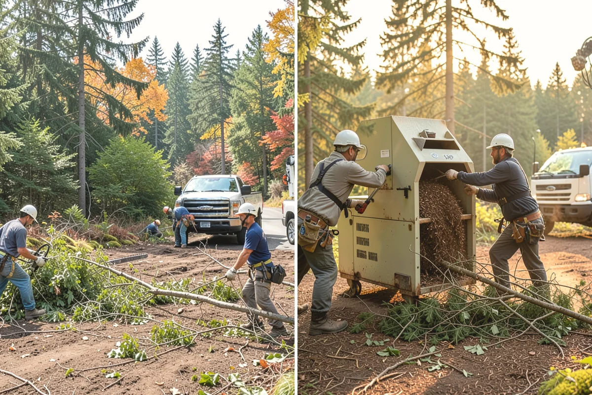 Surface root grinding in Black Diamond, King County, WA - Locate and mark utilities before work