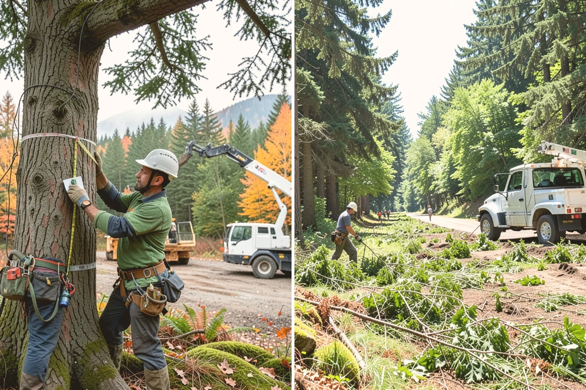 Surface root grinding in Bothell, King County, WA - Locate and mark utilities before work