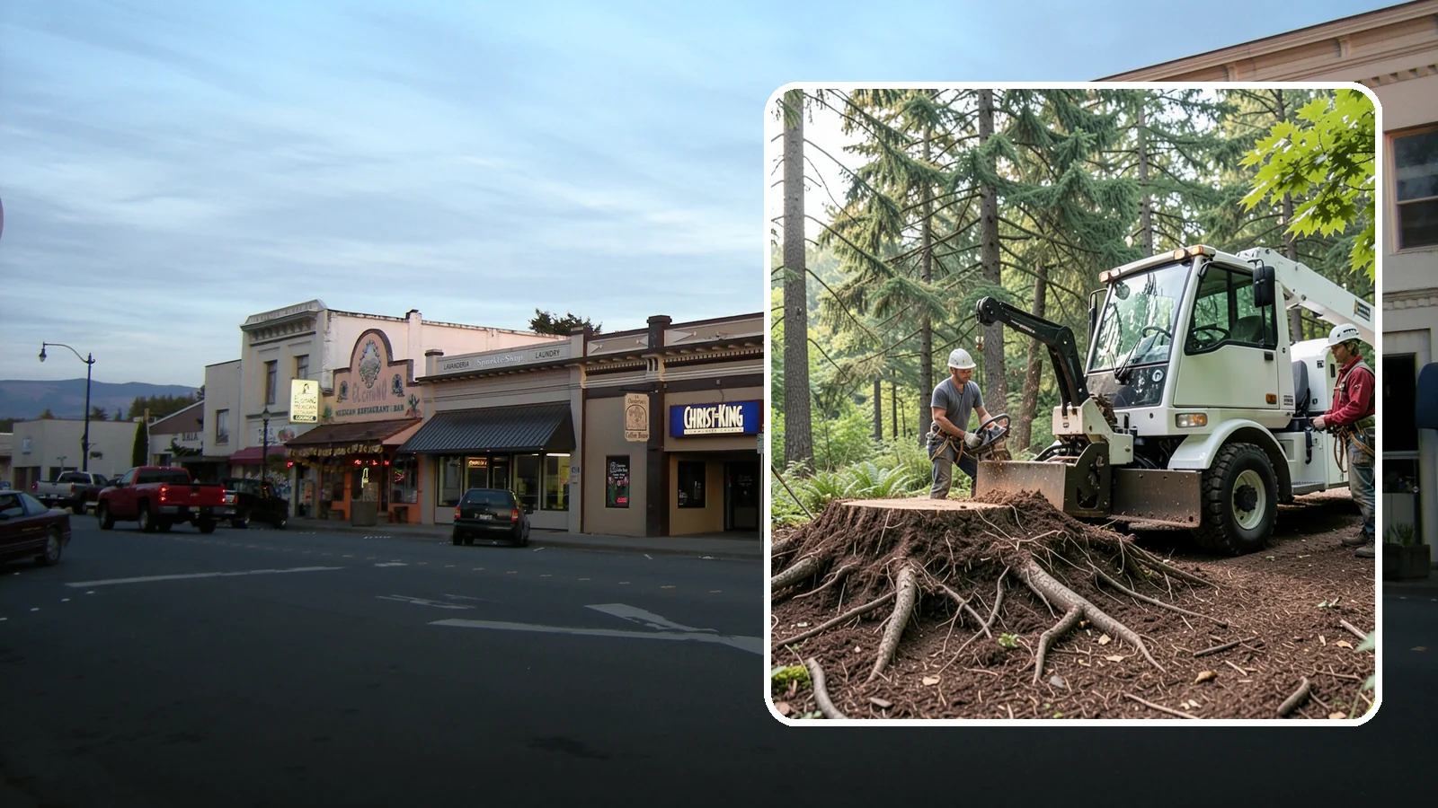 Surface root grinding in Burlington, Skagit County, WA - The grinding of exposed surface roots.