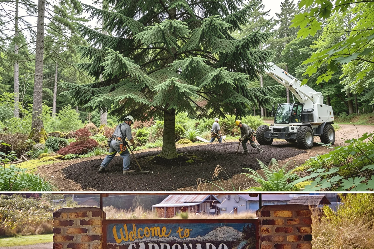 Surface root grinding in Carbonado, Pierce County, WA - This work can be performed year-round in the Puget Sound climate but may require scheduling adjustments if frozen ground prevents...