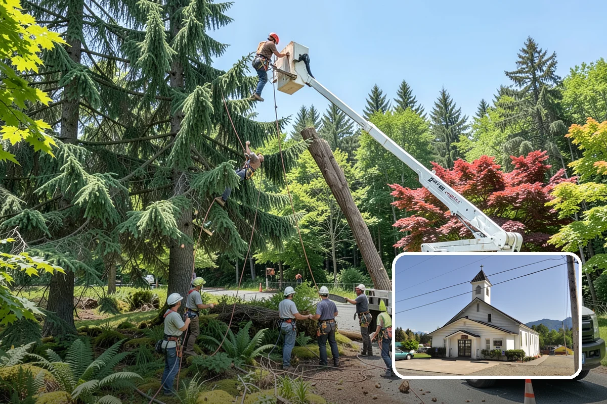 Surface root grinding in Concrete, Skagit County, WA - Removes tripping hazards and obstructions