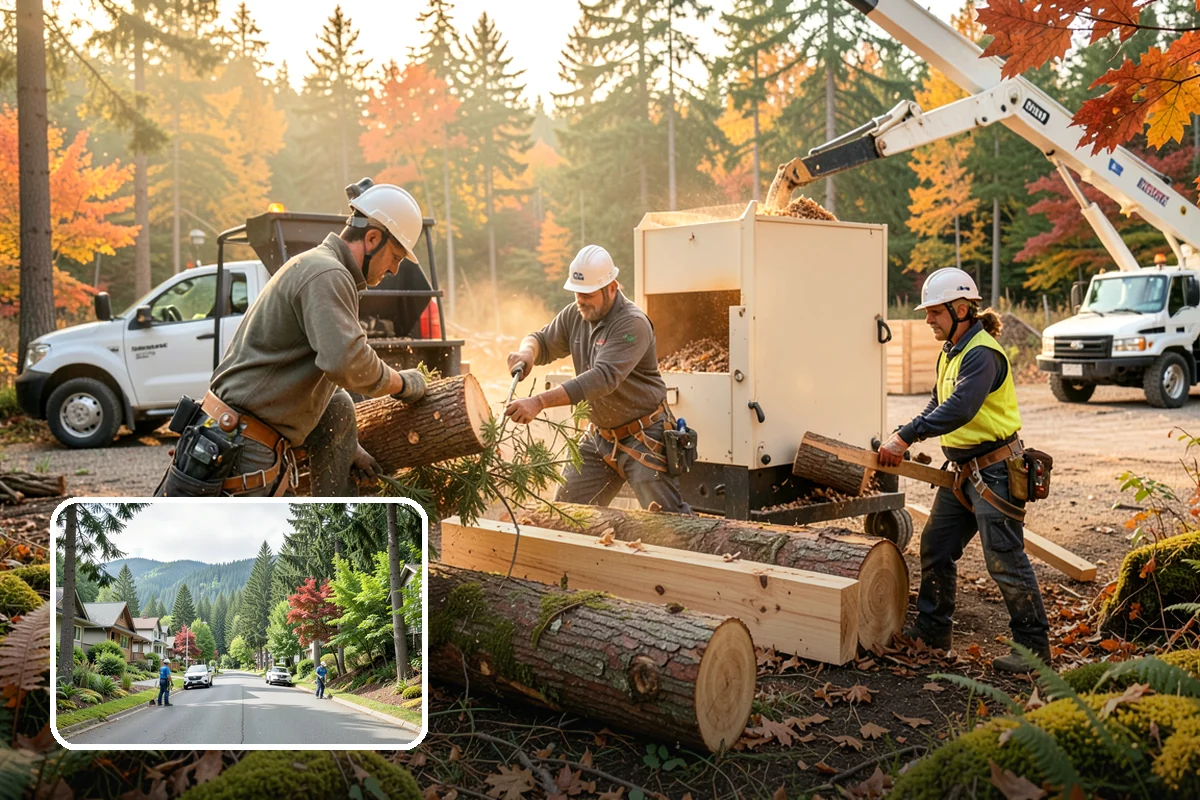Surface root grinding in Darrington, Snohomish County, WA - Removes tripping hazards and obstructions