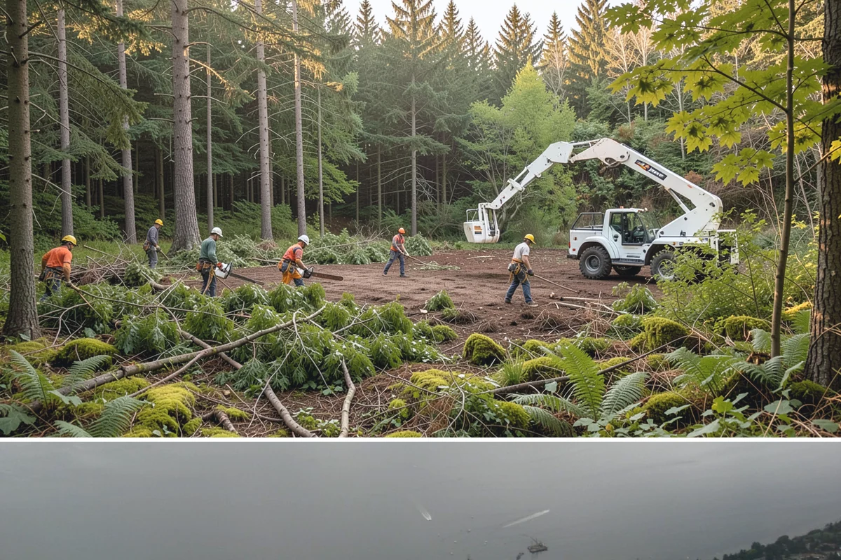 Surface root grinding in Des Moines, King County, WA - This work can be performed year-round in the Puget Sound climate but may require scheduling adjustments if frozen ground prevents...