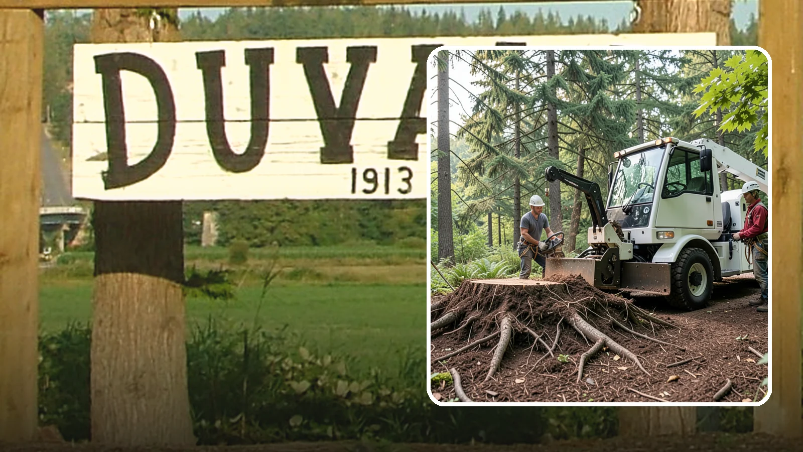 Surface root grinding in Duvall, King County, WA - The grinding of exposed surface roots.