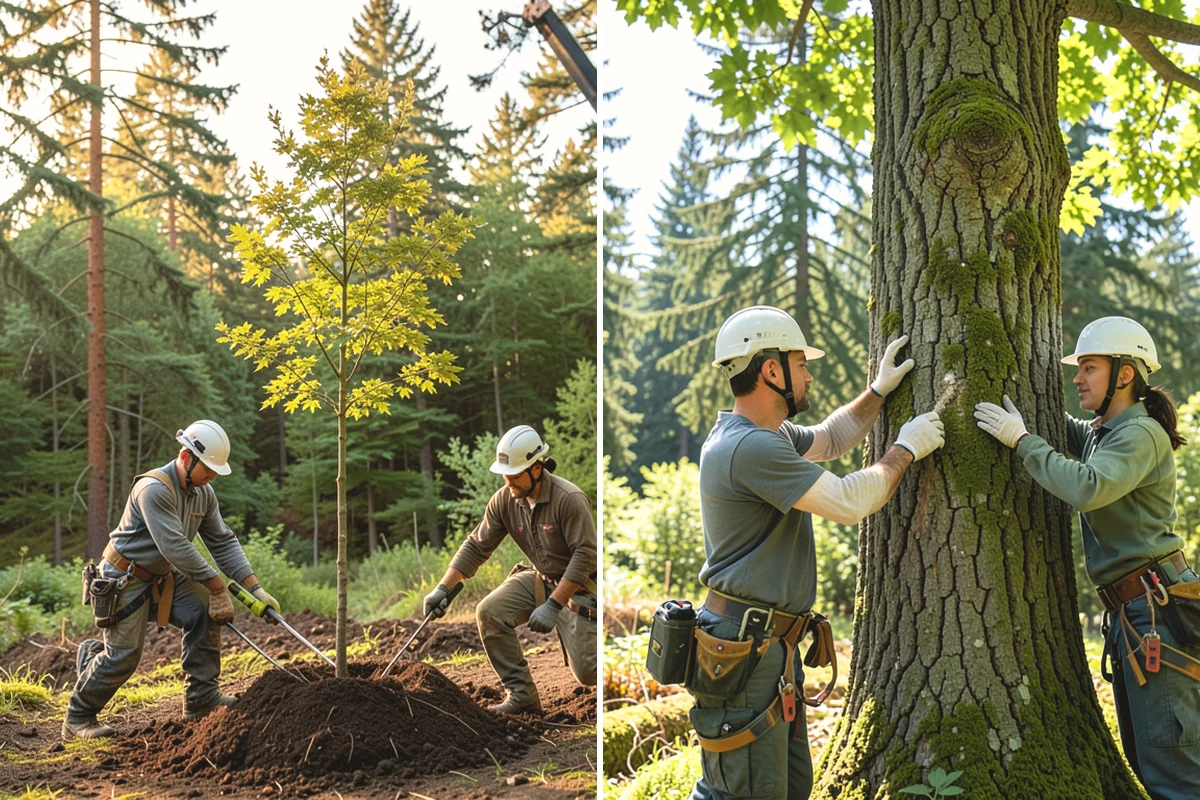 Surface root grinding in Duvall, King County, WA - Locate and mark utilities before work