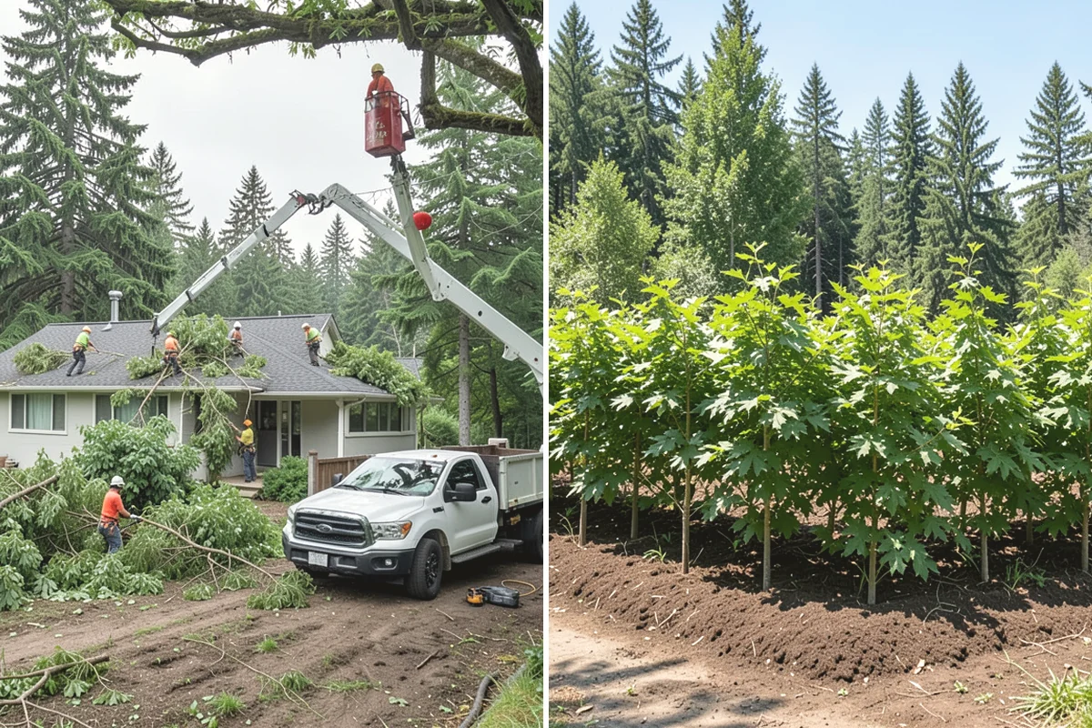 Surface root grinding in Edgewood, Pierce County, WA - Locate and mark utilities before work