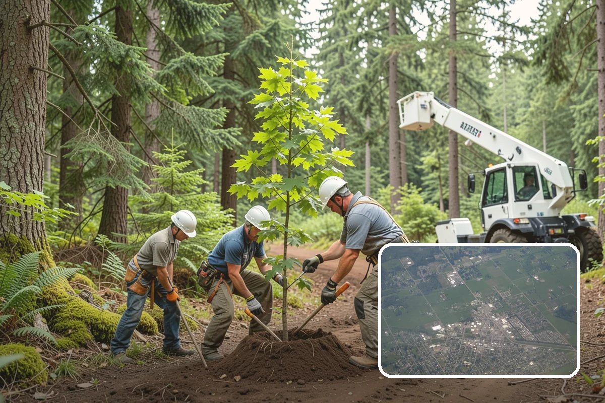 Surface root grinding in Enumclaw, King County, WA - Removes tripping hazards and obstructions