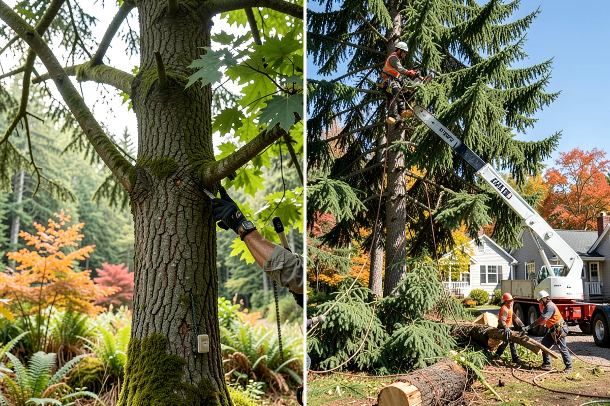 Surface root grinding in Enumclaw, King County, WA - Locate and mark utilities before work