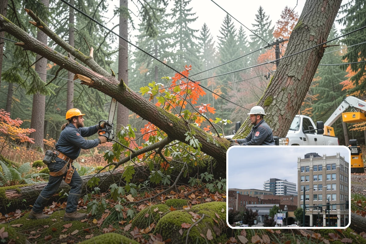 Surface root grinding in Everett, Snohomish County, WA - Removes tripping hazards and obstructions