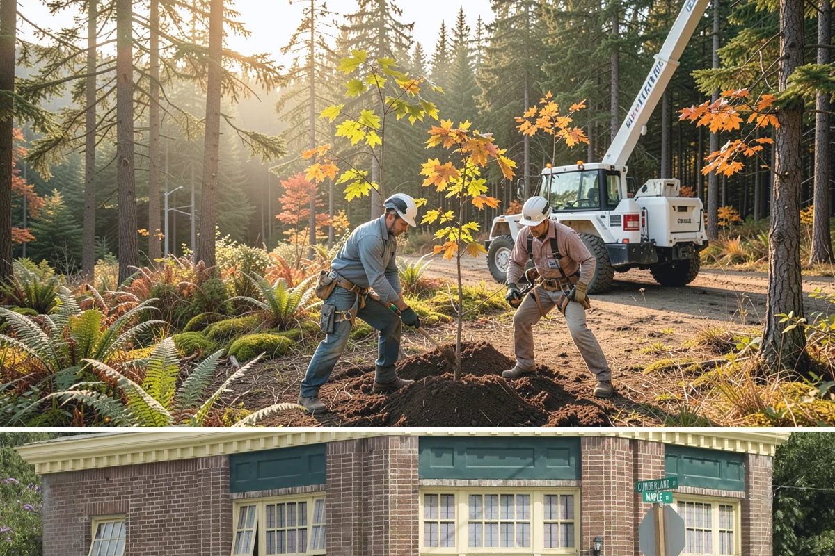Surface root grinding in Hamilton, Skagit County, WA - This work can be performed year-round in the Puget Sound climate but may require scheduling adjustments if frozen ground prevents...