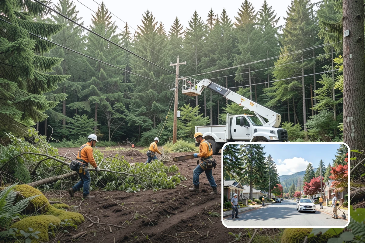 Surface root grinding in Hunts Point, King County, WA - Removes tripping hazards and obstructions