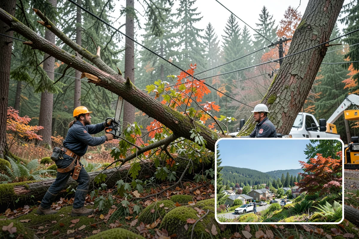 Surface root grinding in Index, Snohomish County, WA - Removes tripping hazards and obstructions