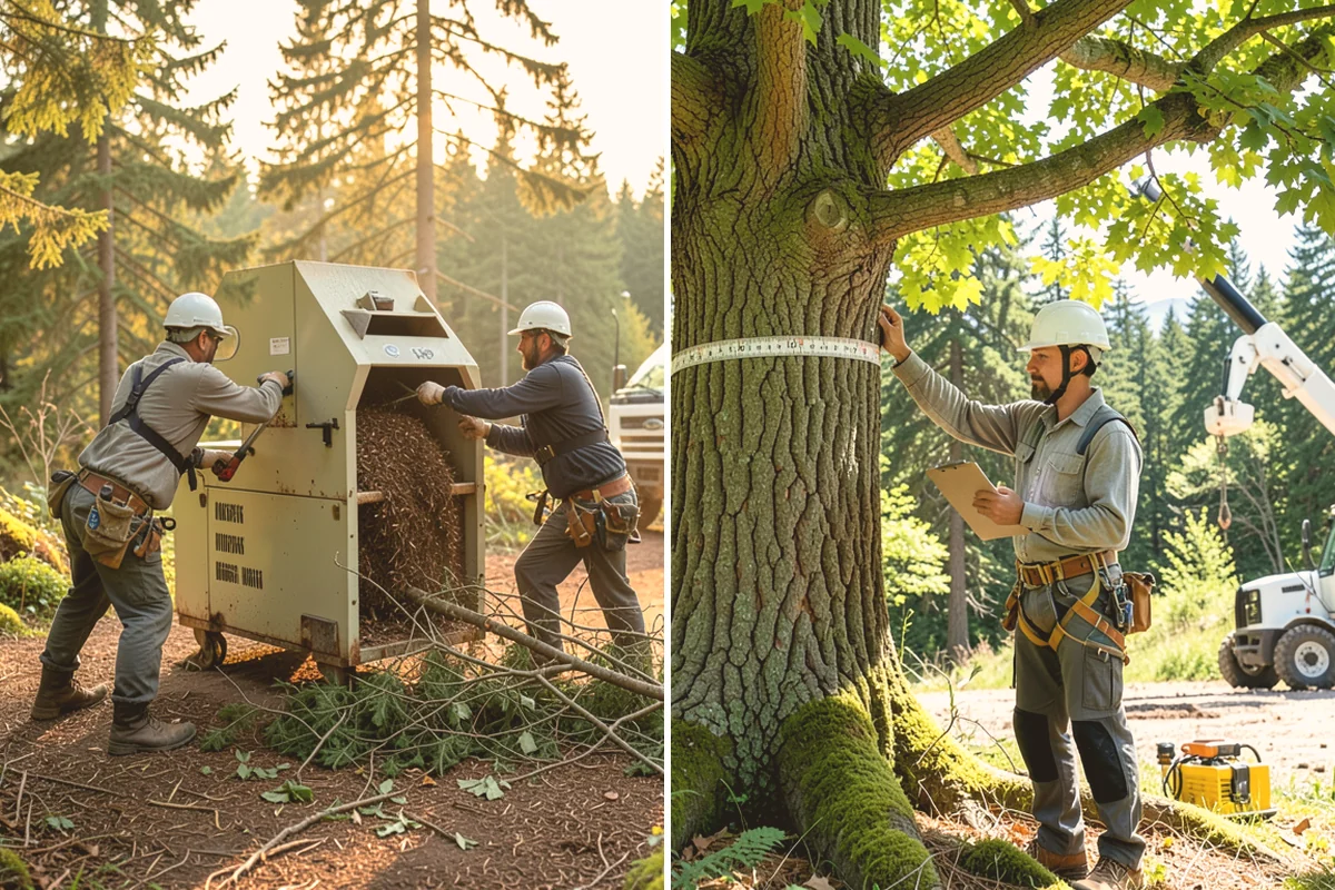 Surface root grinding in Index, Snohomish County, WA - Locate and mark utilities before work