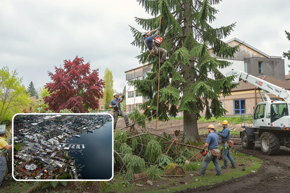 Surface root grinding in Kirkland, King County, WA - Removes tripping hazards and obstructions