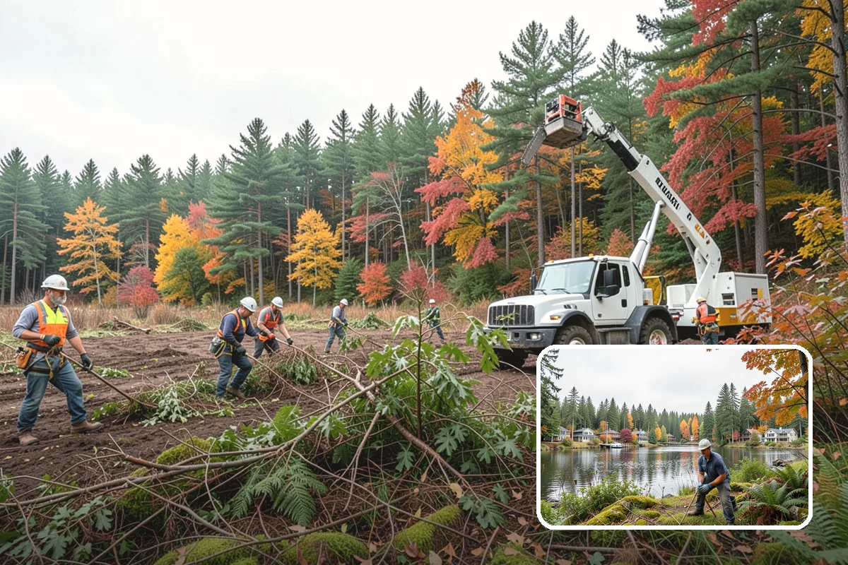 Surface root grinding in La Conner, Skagit County, WA - Removes tripping hazards and obstructions