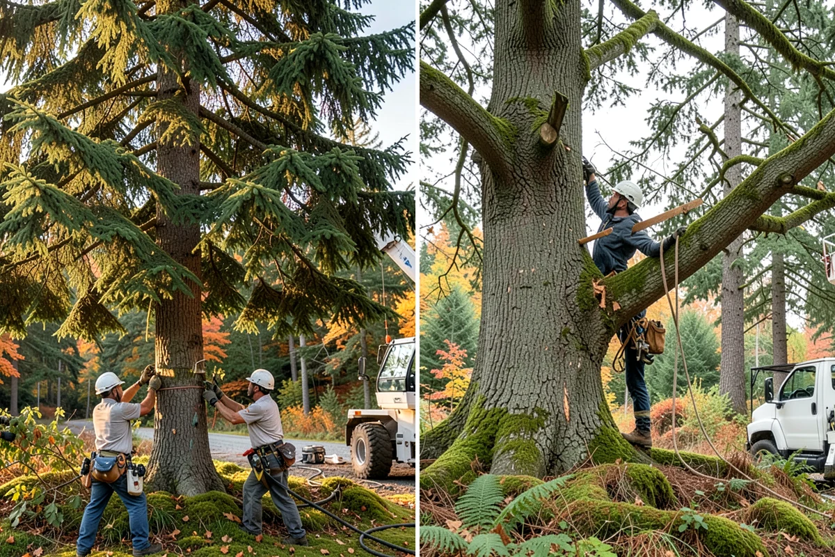 Surface root grinding in Lake Forest Park, King County, WA - Locate and mark utilities before work