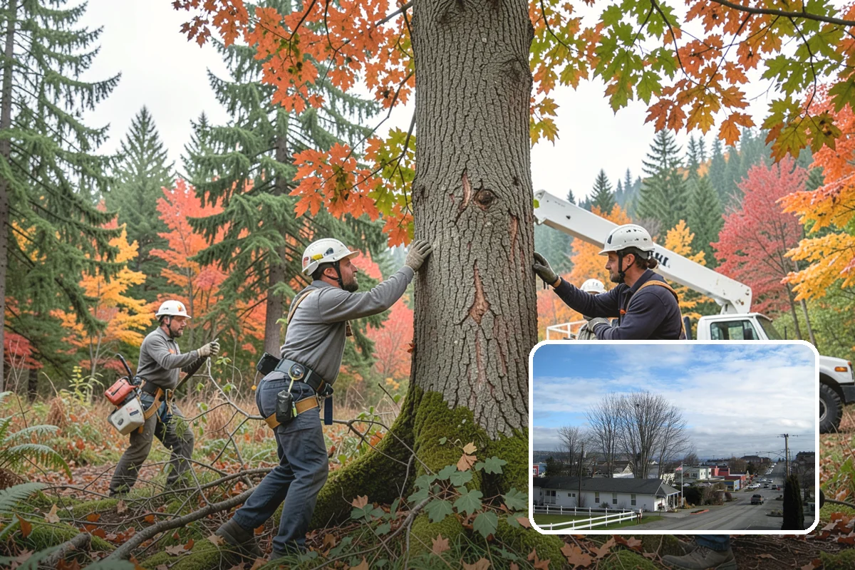 Surface root grinding in Langley, Island County, WA - Removes tripping hazards and obstructions