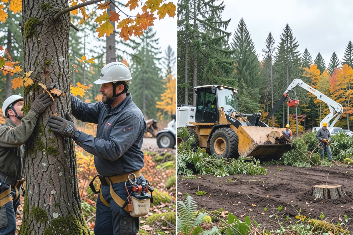 Surface root grinding in Medina, King County, WA - Locate and mark utilities before work